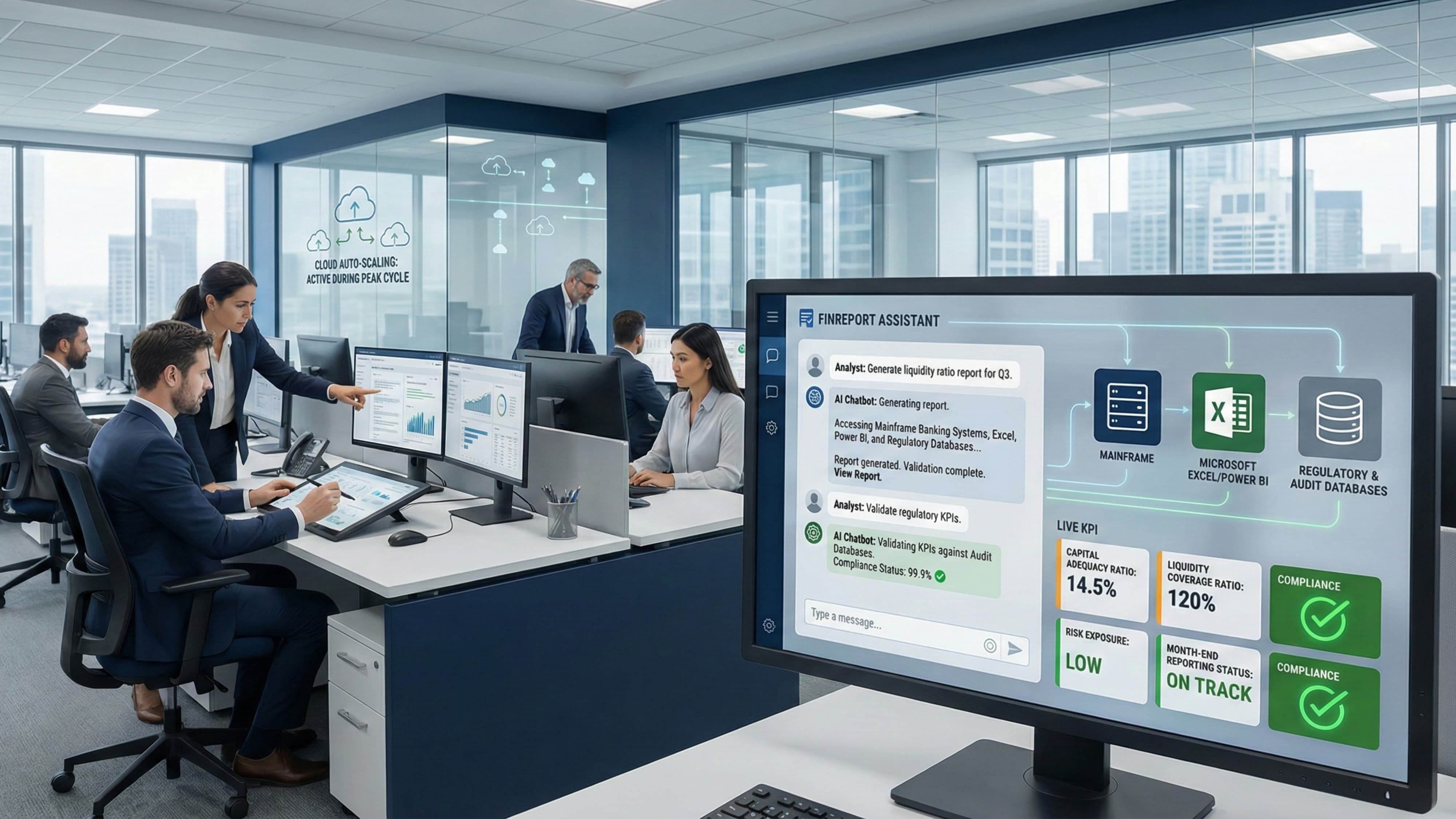 AI Chatbot for Financial Report Queries for a Global Banking Institution