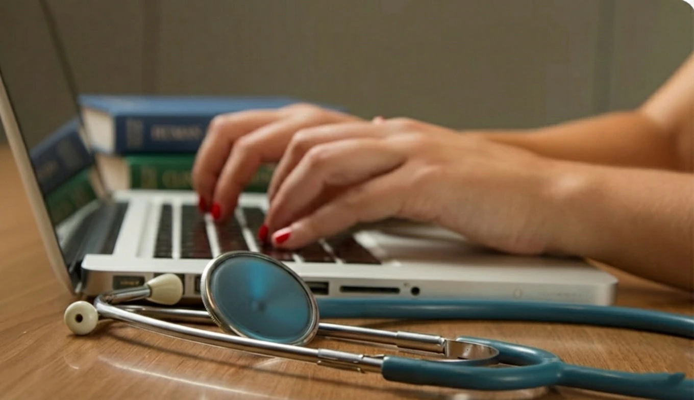 Healthcare & Life Sciences – professional AI-powered workflow and dashboard