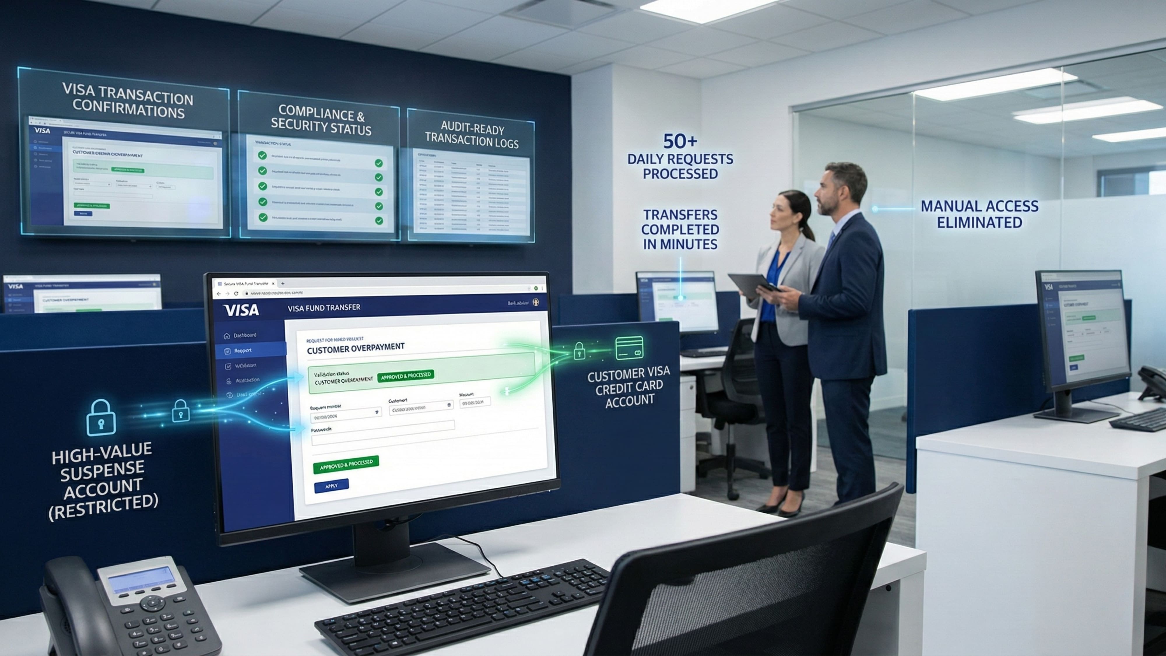 VISA Funds Transfer Automation for a Retail Banking Institution