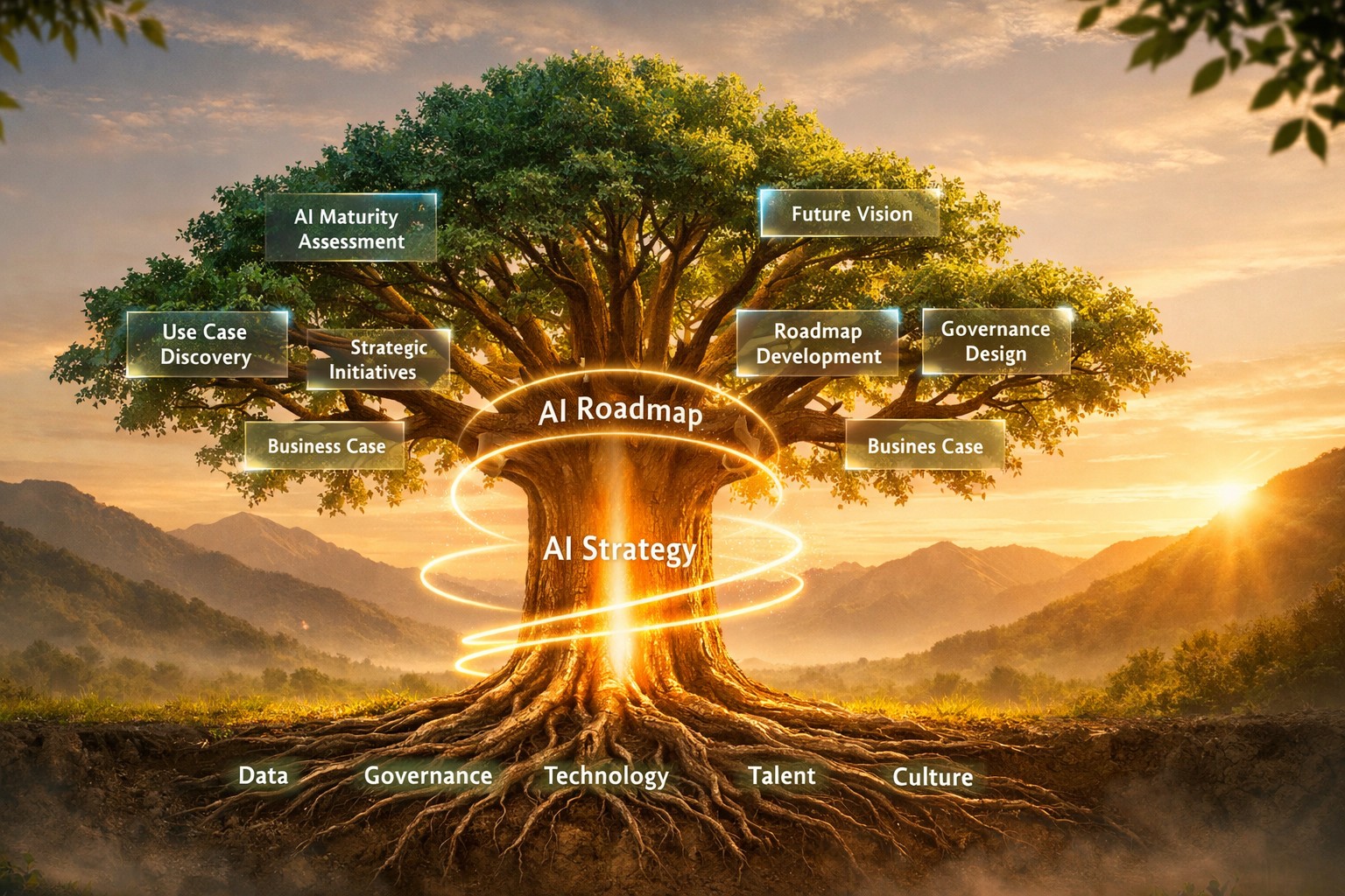 AI Strategy Background